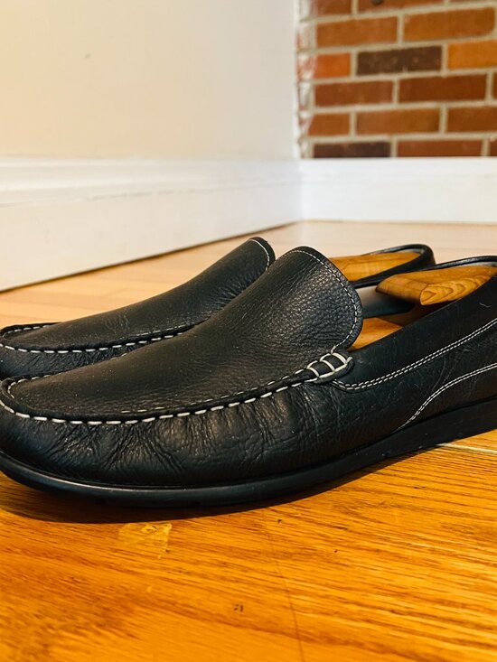 ECCO Classic Driving Moc 2.0 Men Slip On Loafer 45 Black Leather Contrast Stitch main image 8
